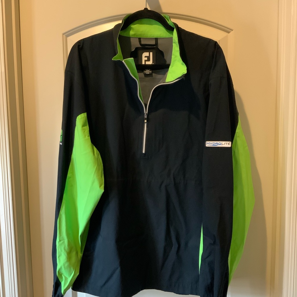Men's Black and Green  Foot Joy Jacket